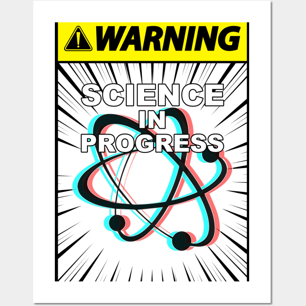 Warning, Science! Wall Art by imlying